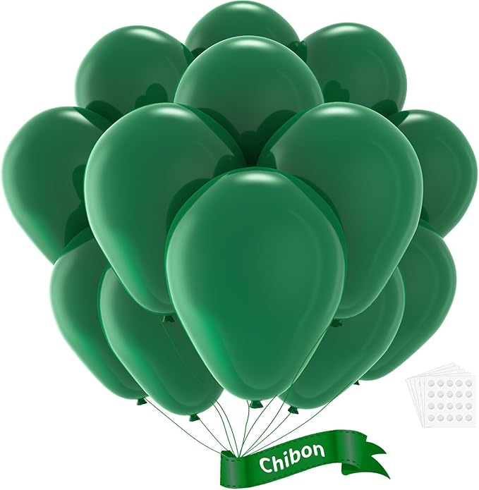 Green Latex Balloons, 150pcs 5 inches Dark Green Round Helium Balloons for or Dark Green Themed Wedding Graduation Anniversary Birthday Party Backdrop Decorations