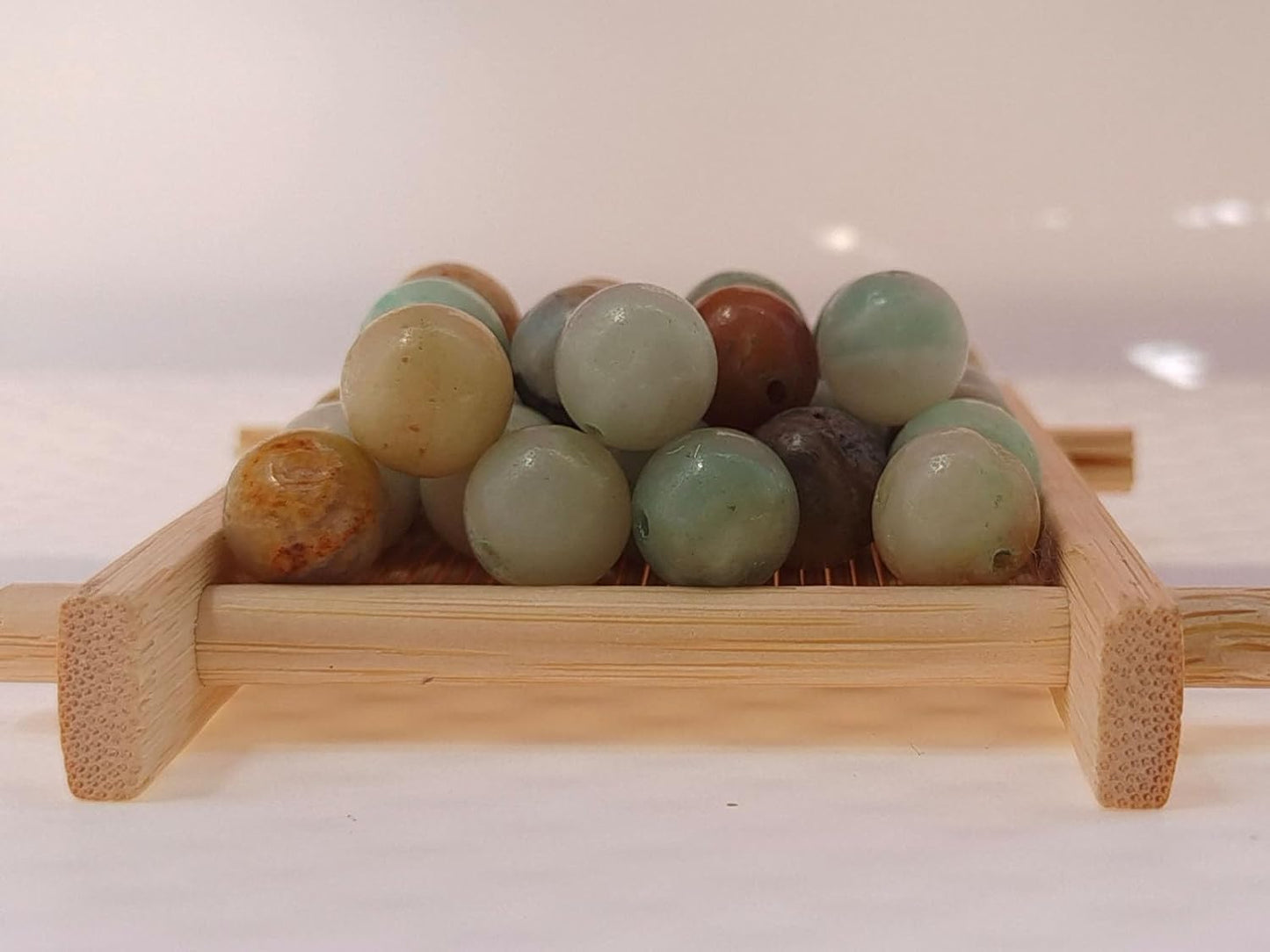 Stone Beads 6mm 140pcs Amazonite Beads Round Loose Gemstones Beads for Bracelet Necklace Jewelry Making (6mm, 60610 Amazonite)