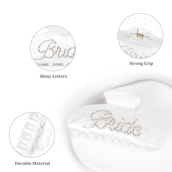 Bride Hair Claw Clip – Bride to Be Gifts, Bachelorette Party Accessories, Bridal Shower Gifts for Wedding