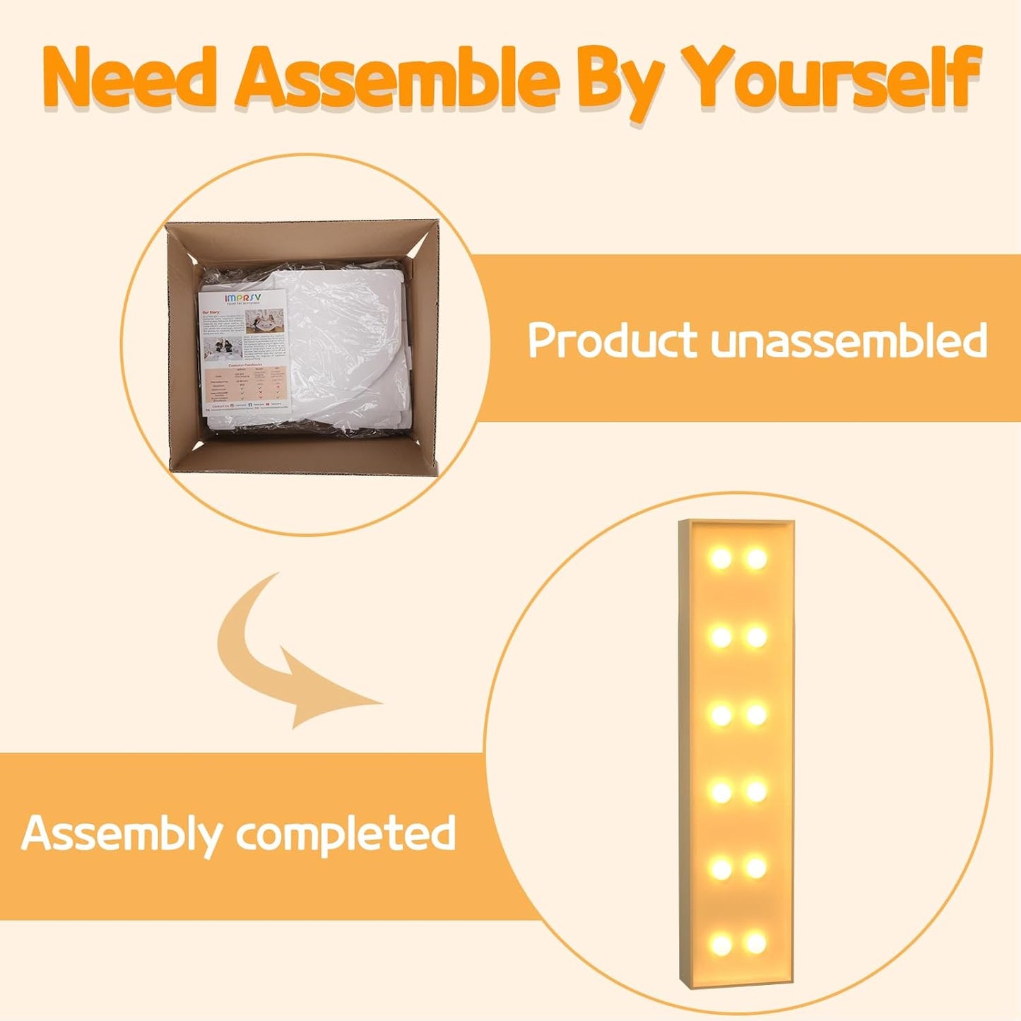 Marquee Letters 4 Feet Tall Large Light Up Letters I Happy Birthday Shower Decorations Marry Me Engagement Party Decor Yellow Light Birthday Decorations Balloon Arch Kit Foam Sign I