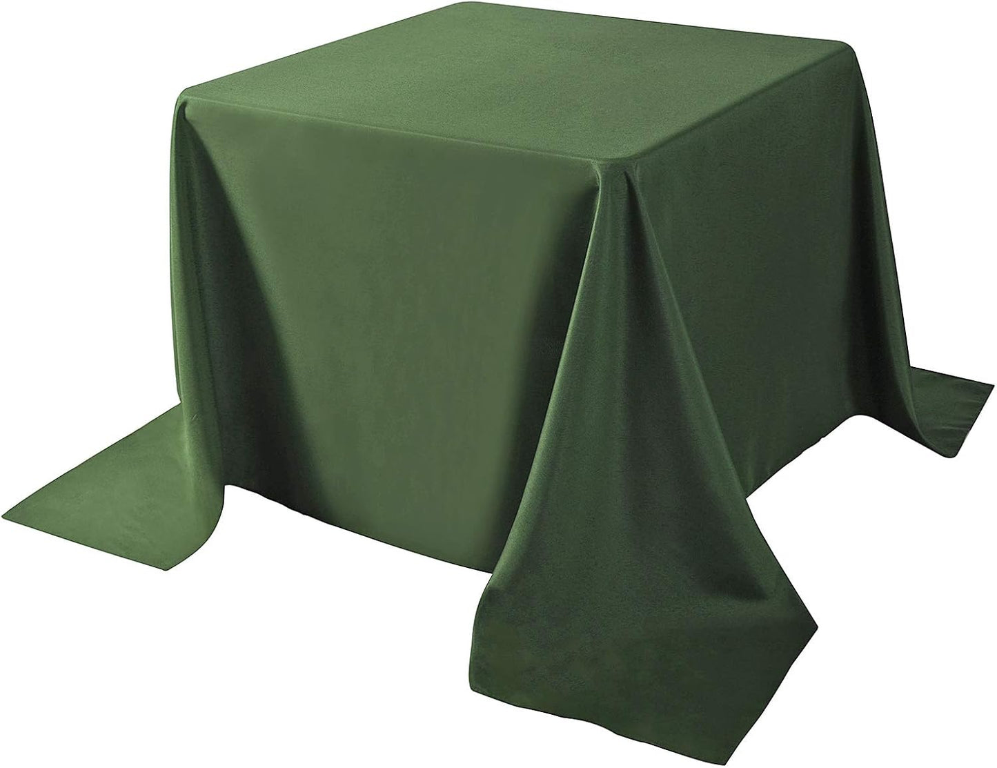 Cupuamon Square Tablecloth 90x90 inch Washable Polyester Fabric Table Cloth for Wedding Party Dining Banquet Decoration（90x90,Willow）