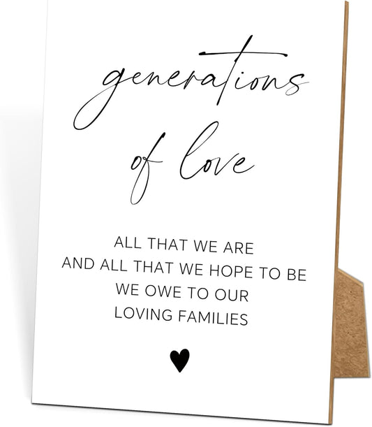 Wedding Signs for Reception, 8x11 White Minimalist Style Love Signs for Wedding, Memorial Table Sign for Wedding, Wedding Shower Decor, Wedding Table Decor, Wedding Reception Decor-15