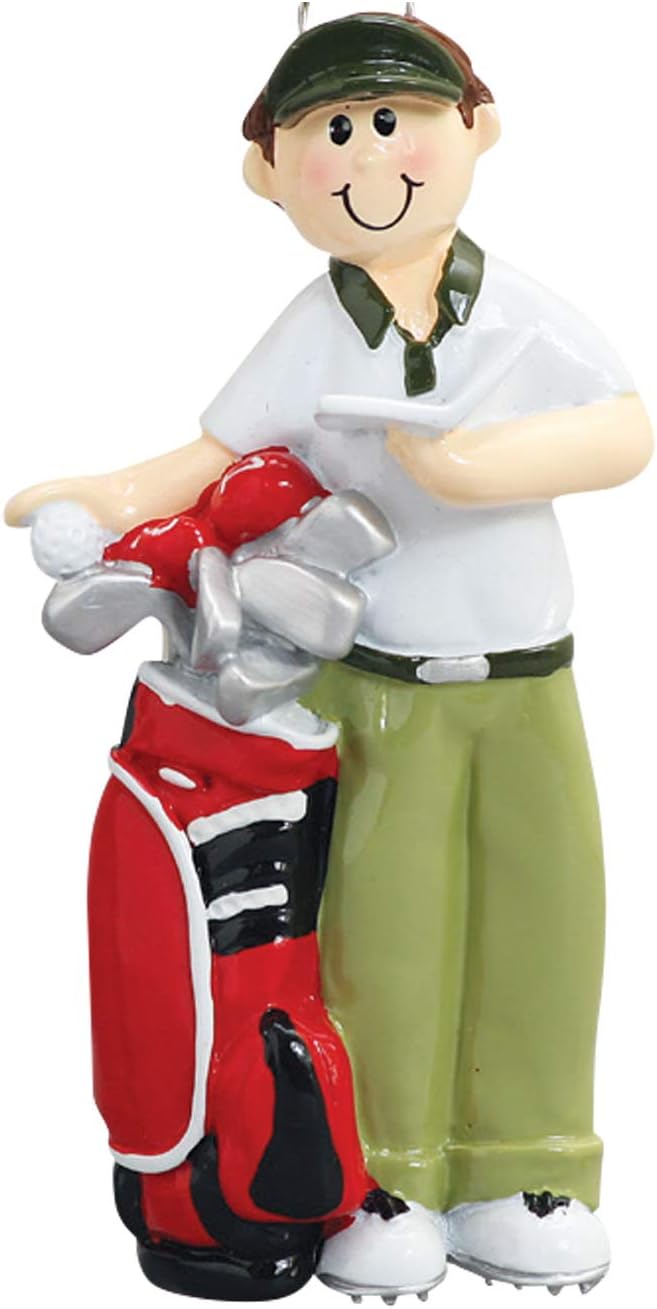 Personalized Golf Ornament 2025 - Golfer Gifts for Men Unique Golf Decor Ornaments for Christmas Tree Gifts Cart Decorations Christmas Ornaments by Elves