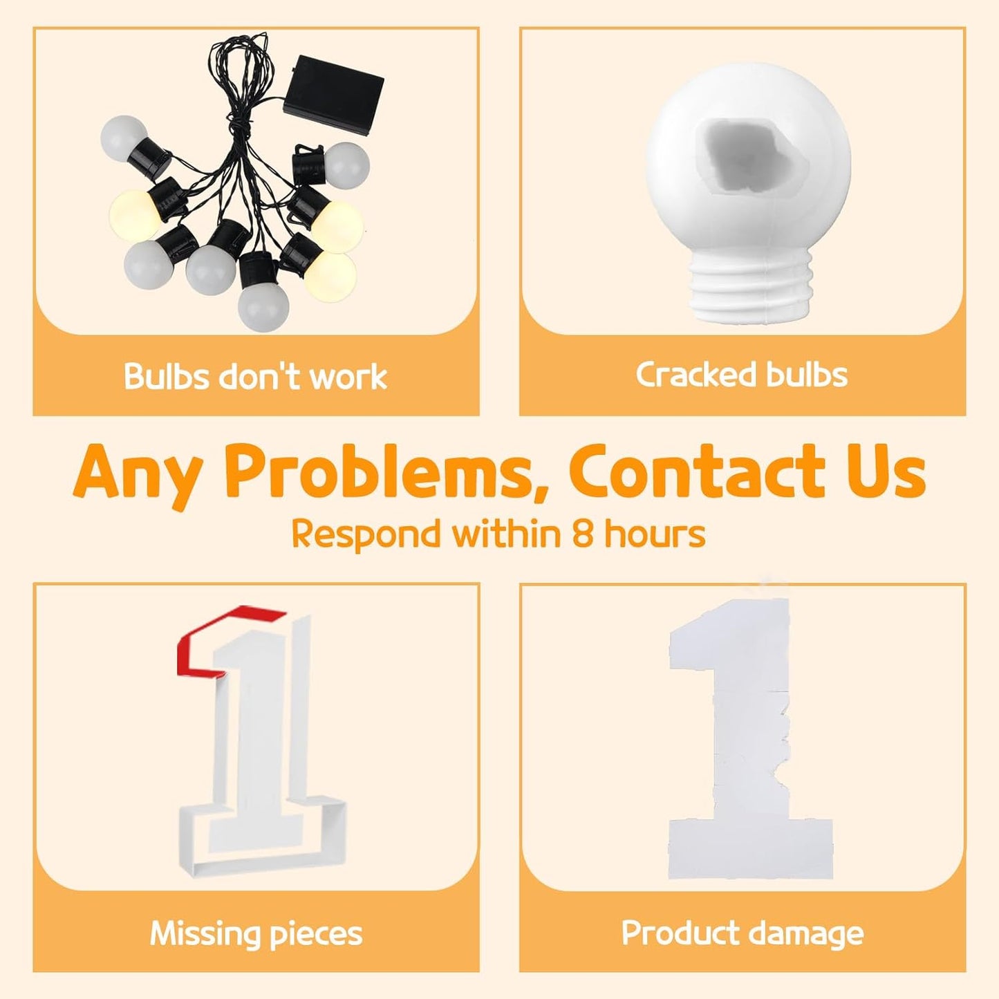 Marquee Numbers 3 Feet Tall Large Light Up Numbers 3th 13th 30th Three RexBirthday Decorations Girl Boy Big Yellow Light Outdoor Anniversary Decorations Balloon Arch Kit Party Backdrop 3