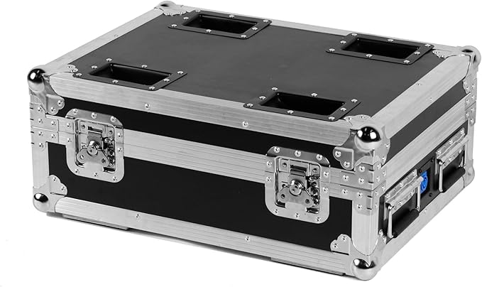 Battery Powered Stage Par Lights, 9X18W RGBW+UV, Remote DMX Control, for Church, DJ, Wedding (Case)