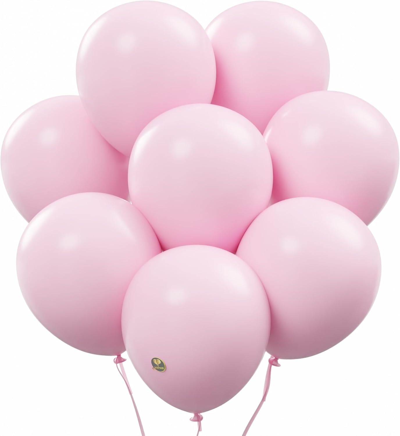 AFTERLOON® Biodegradable Balloons 24 pcs Pastel Pink 10 Inch, Matte Color Thickened Extra Strong Natural Latex Helium Float, Colorful Bulk Color ballon Globos Para Decoration De Fiestas Kids