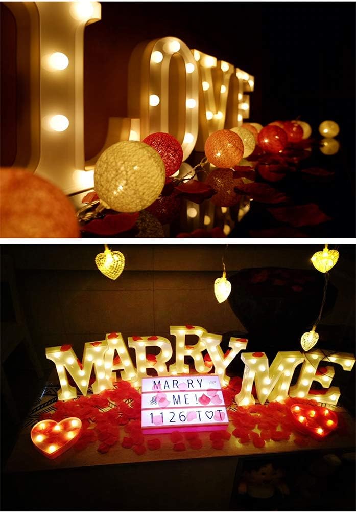 MUMUXI Marquee Light Up Letters | Large Light Up Numbers | Battery Powered and Bright with Every Letter of The Alphabet | for Wedding, Birthday, Party, Celebration, Christmas or Home Decoration (U)