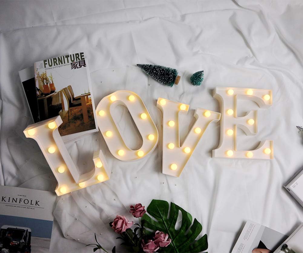 MUMUXI Marquee Light Up Letters | Large Light Up Numbers | Battery Powered and Bright with Every Letter of The Alphabet | for Wedding, Birthday, Party, Celebration, Christmas or Home Decoration (V)