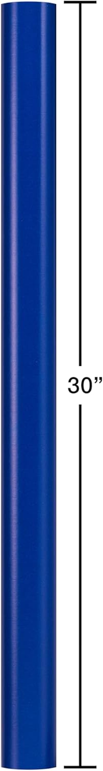 American Greetings Reversible Wrapping Paper Jumbo Roll for All Occasions, Navy and Stripes (1 Roll, 175 sq. ft.)