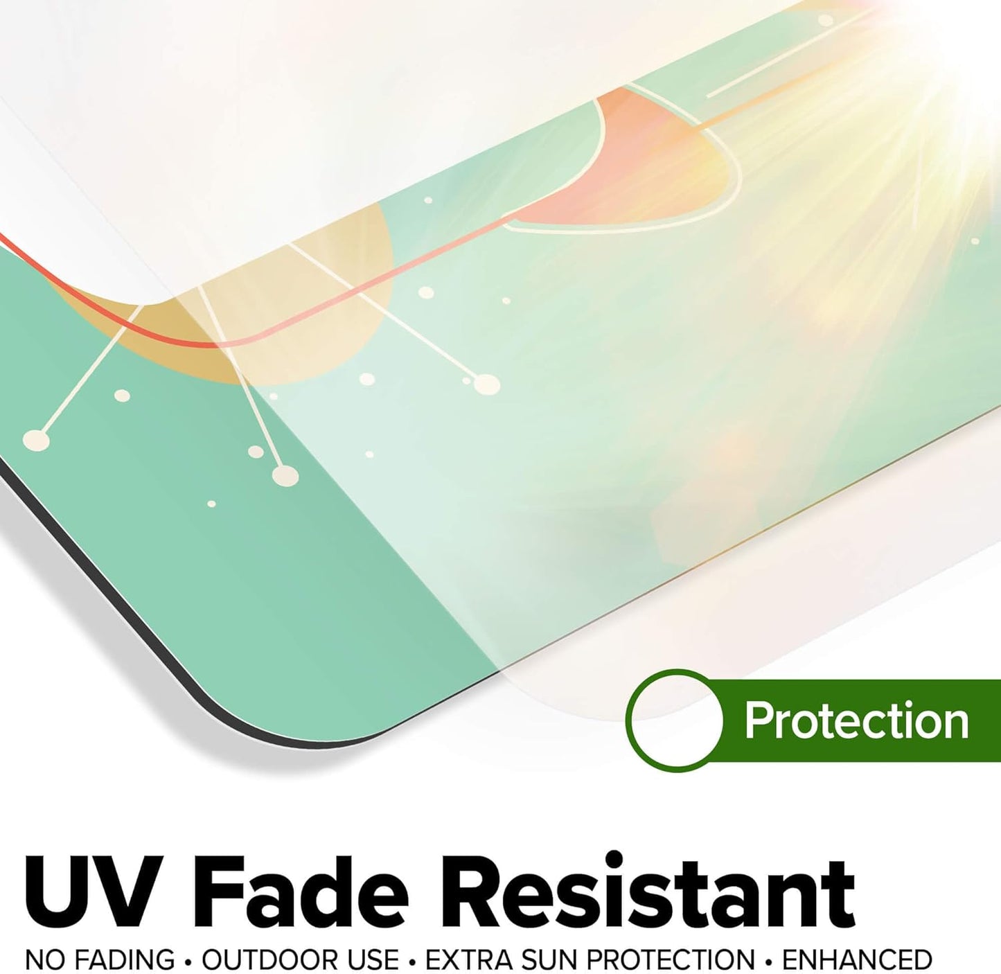 Custom Sign, Custom Street Sign, 11 Font Colors, 13 Font Styles, 4 Hole Options, 22 Sizes, 36x36 Inches, Rust Free DiBound, Fade Resistant, Made in USA by My Sign Center (Mid-Century Modern 2)