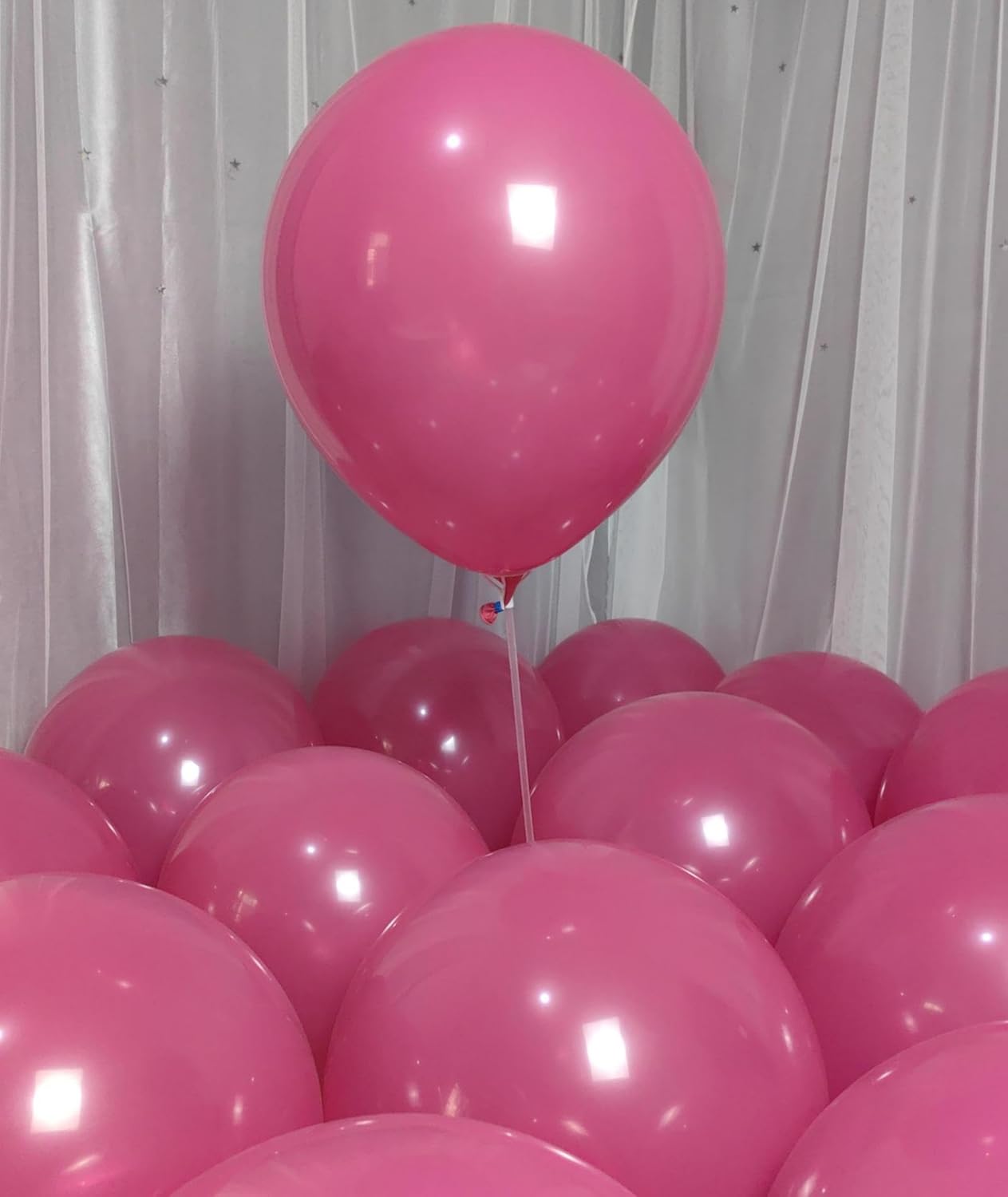 90 Pack Hot Pink Balloons 18 inch Hot Pink Latex Party big Balloon Bulk for Various Party Events Decorations