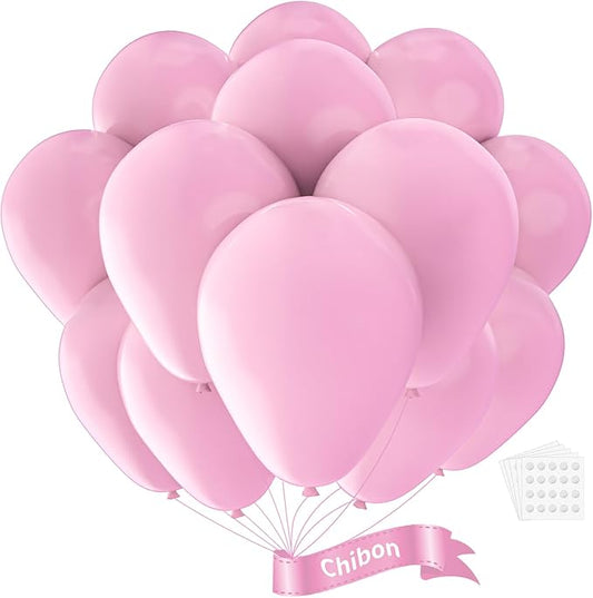Pink Latex Balloons, 150pcs 5 inches Round Helium Light Pink Balloons for Birthday Baby Shower Wedding Valentine's Day Gender Reveal Birthday Party Decorations