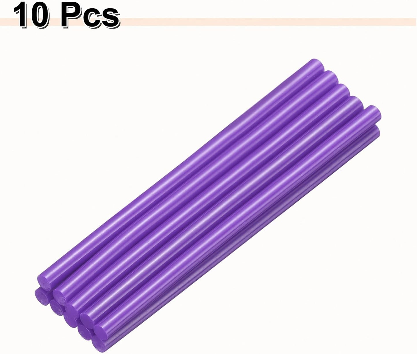 HARFINGTON 10pcs Hot Glue Sticks 0.28" Dia x 5.91" Long EVA Mini Hot Melt Adhesive Glue Stick for Hot Melt Gun Wood Plastic Glass Flowers Fabrics Foam, Purple
