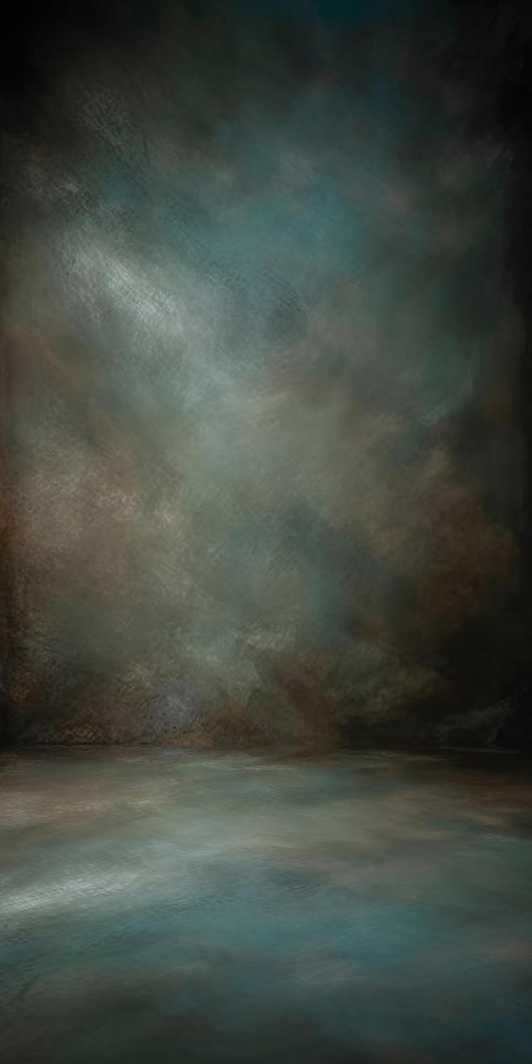 8x16ft Aqua Backdrops Portrait Backdrops for Photography Mottled Photo Background