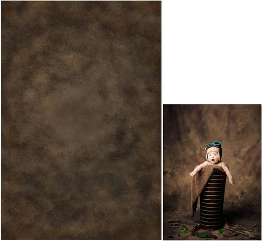 8x10ft Dark Brown Mottled Texture Photography Backdrop for Portrait Photo Studio Prop Abstract Background for Photographyer