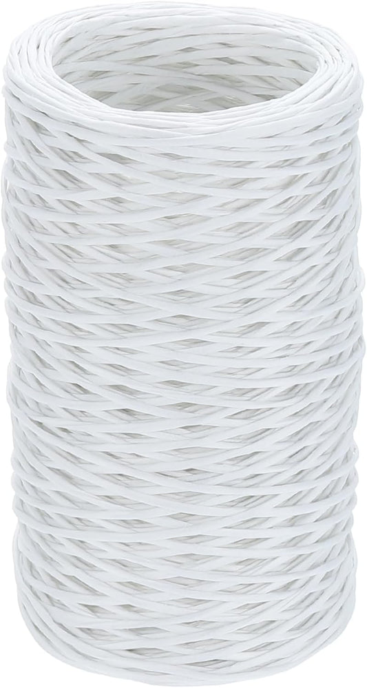uxcell 164 Feet Floral Wire, 1mm Vine Bind Wire for DIY Crafts Flower Bouquet Christmas Wreaths White