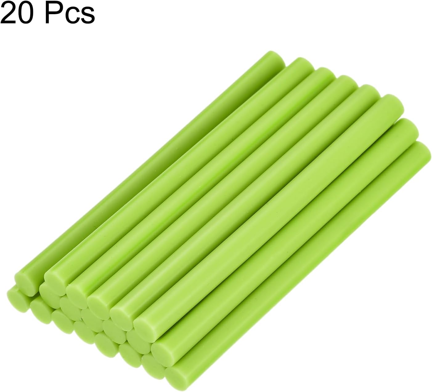 uxcell 20pcs Hot Glue Sticks for Glue Gun 11mm/0.43-inch x 4-inch Mini Hot Melt Adhesive Glue Stick Bright Green