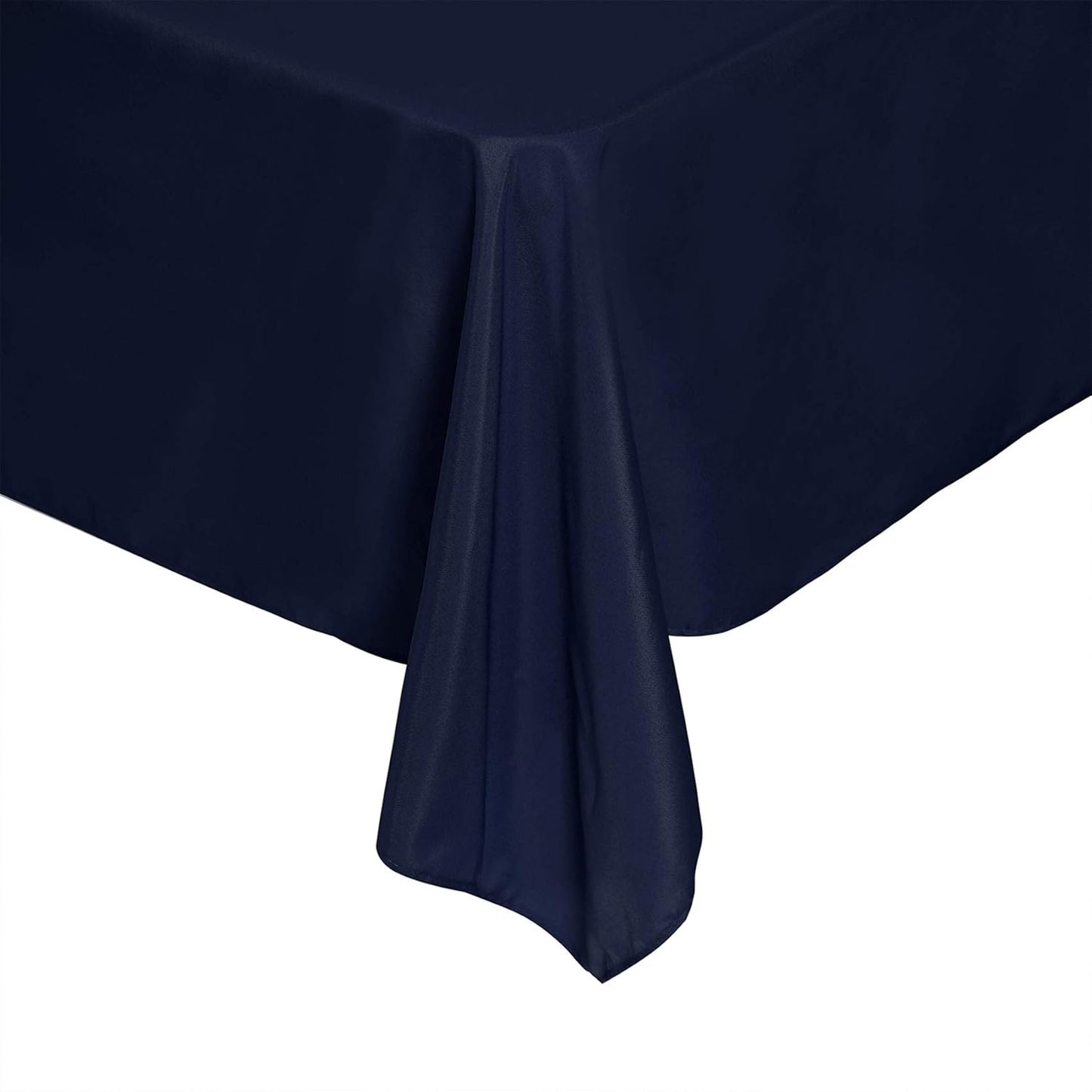 Rectangle Tablecloth 60x120 inch Washable Polyester Fabric Table Cloth for Wedding Party Dining Banquet Decoration（60x120, Navy）