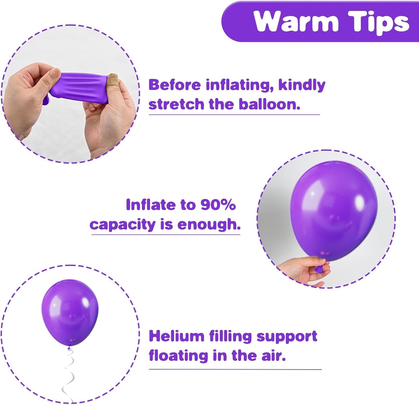 Green Purple Blue Balloons, 12 Inch Purple Green Teal Black Latex Balloons, Royal Blue Helium Support Balloon for Boys Girls Monster Theme Birthday Baby Shower Video Game Party Decorations