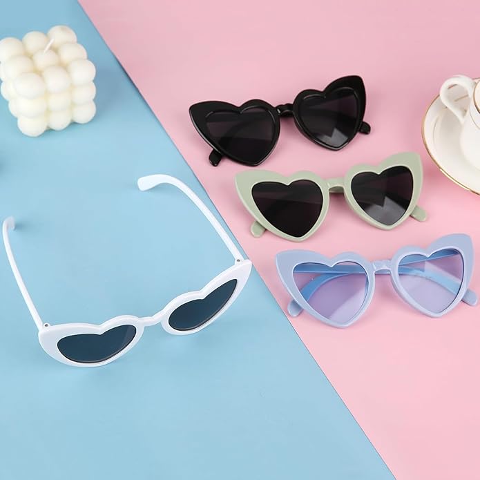 8 Pairs Bachelorette Party Heart Shaped Sunglasses Party Decorations Bridesmaid Proposal Gifts for Women