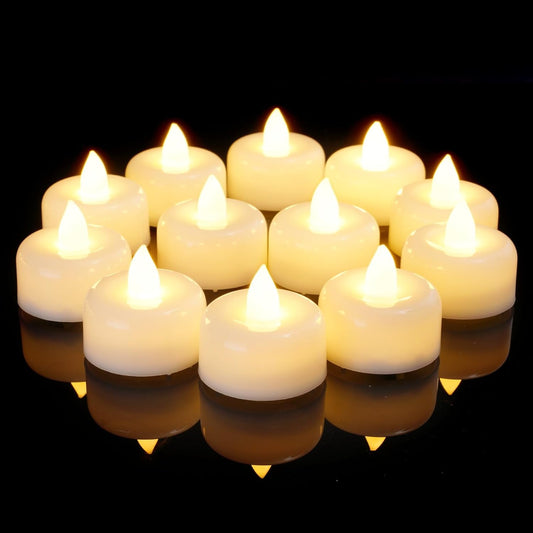 Amagic 150Pack Flameless LED Tea Lights Candles Battery Operated, Electric Fake Tealight Candles for Votive, Halloween, Christmas, Home Decor, Wedding, Table Decor (150Pack)