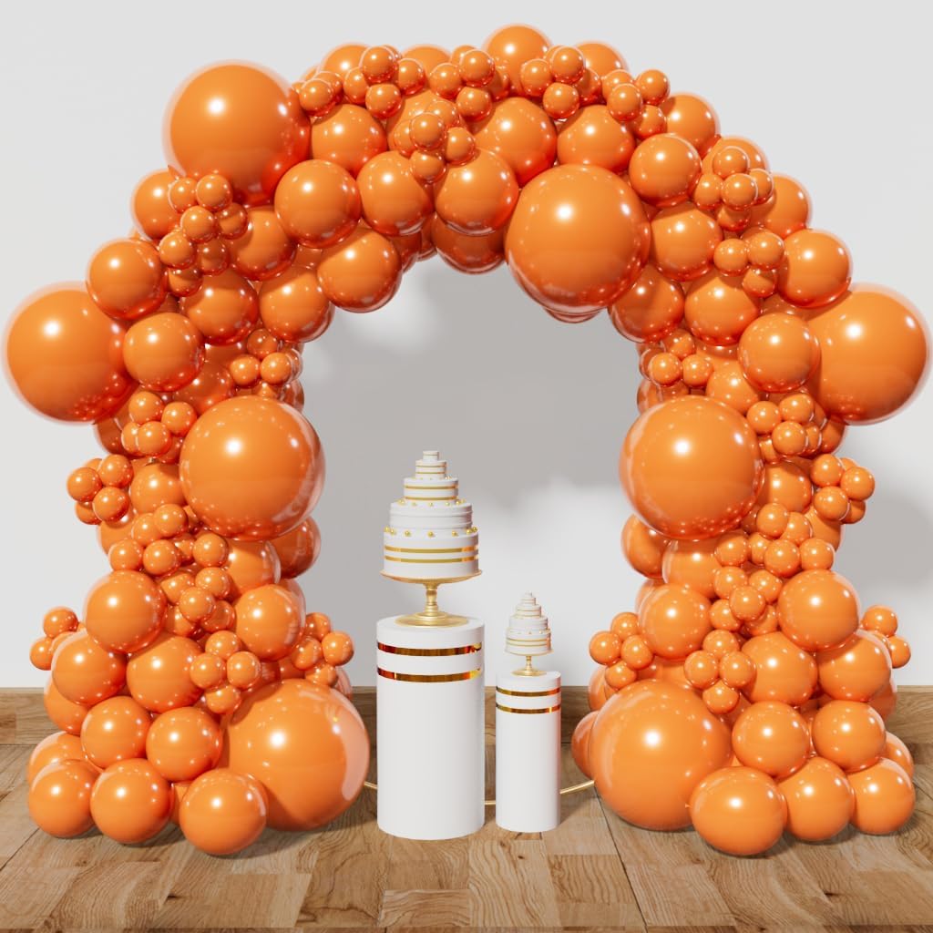 KAWKALSH Orange Balloon Arch Kit 111Pcs 18 12 5 Inch Latex Party Balloons Garland for Birthday Baby Shower Wedding Engagement Anniversary Christmas Party Decorations