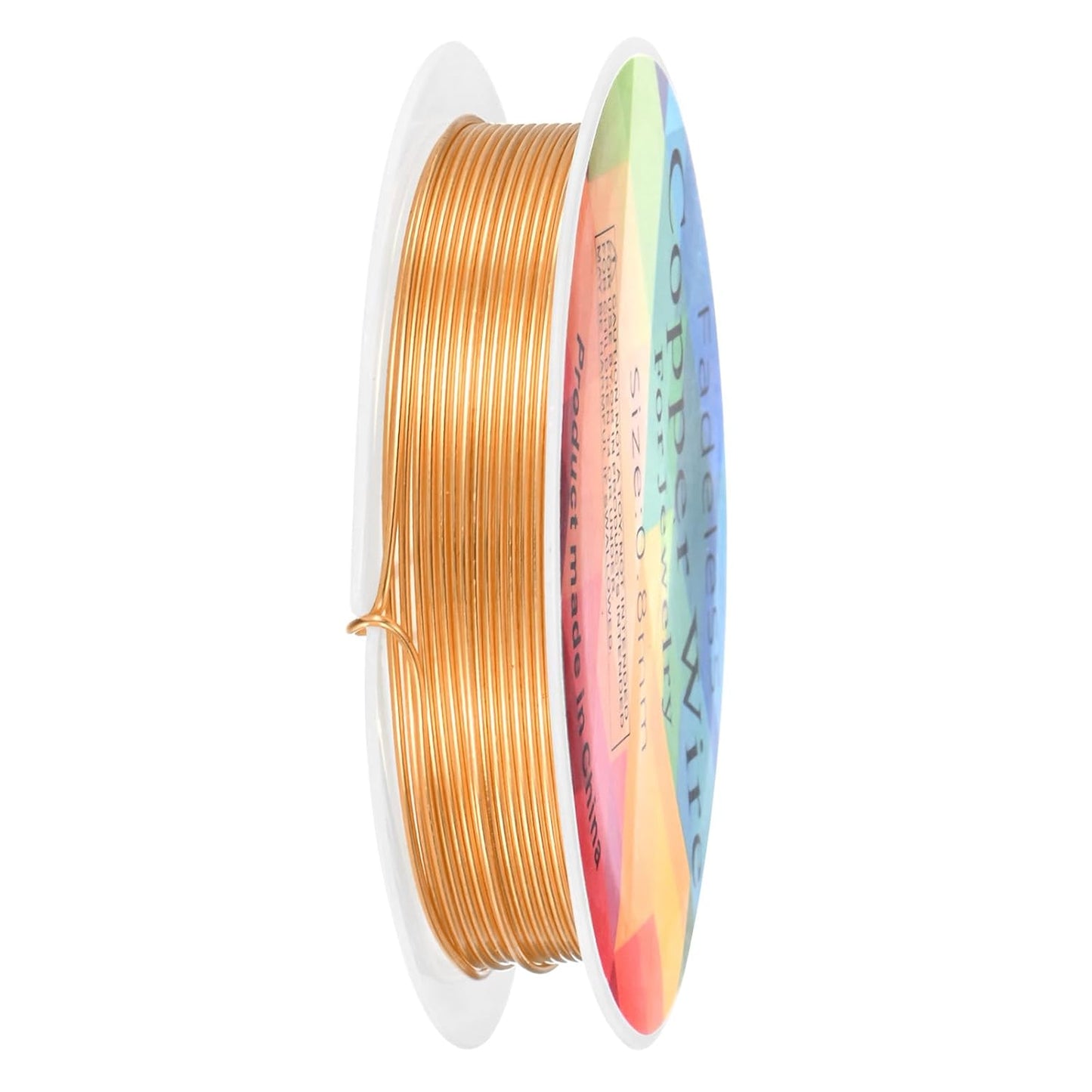 0.8 mm/20 Gauge Copper Wire for Jewelry Making, 7.5FT Copper Beading Craft Wire for Jewelry/Weaving/DIY Crafting/Planting, Color-Retaining [2.3 M, Copper Tone]