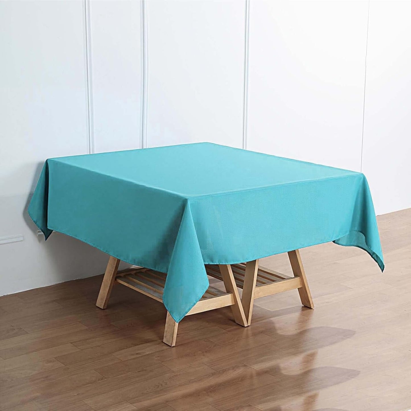 Efavormart 70" Square Linens Turquoise Wholesale Linens Polyester Square Linen Tablecloth for Wedding Banquet Party Restaurant