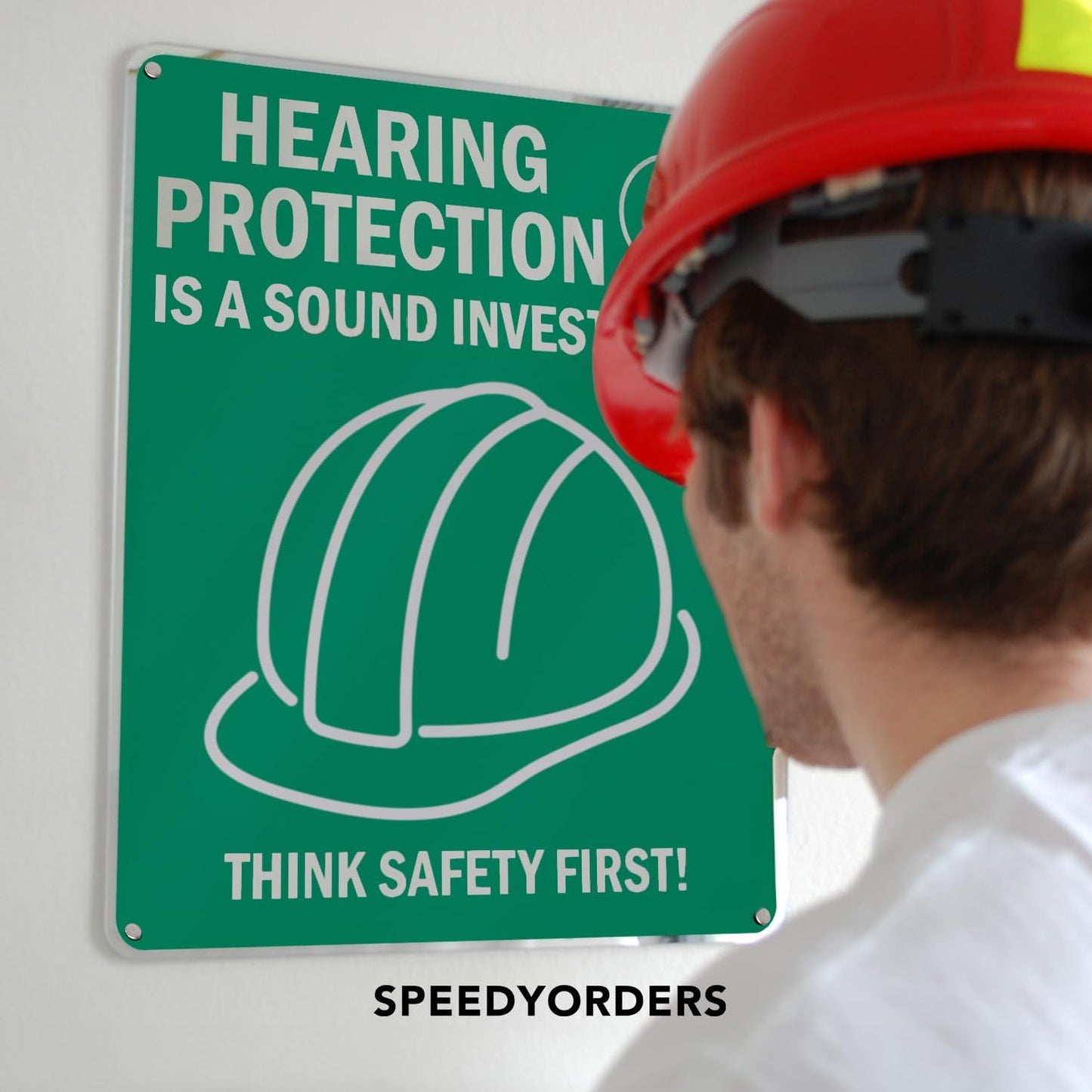 Custom Outdoor Metal Sign - Personalized Aluminum Safety and Business Sign, Waterproof (Green & White, 14x10 In)