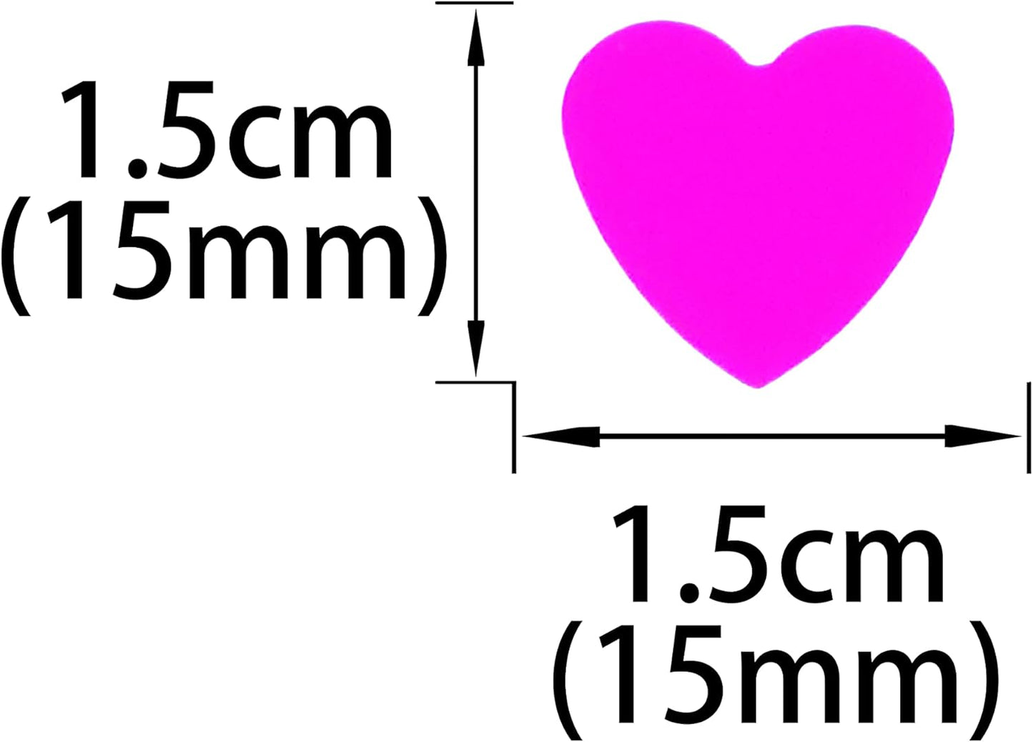 Hot Pink Love Heart Table Confetti - Valentines Day Party Foil Metallic Sequins Wedding Birthday Engagement Anniversary Bachelorette Party Sprinkles Decorations, 60g