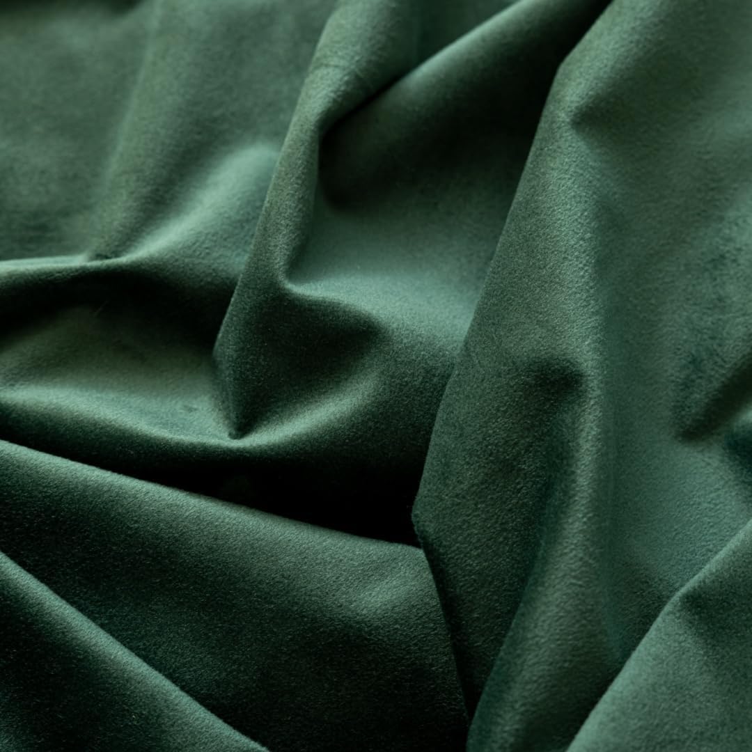 F-CHU Luxury Dark Green Tablecloth Thickset Velvet Tablecloth with Beautiful Gold Tassels Vintage Table Cloth for Home Decor Wedding, Party, Banquet and Events 67x120-Inch