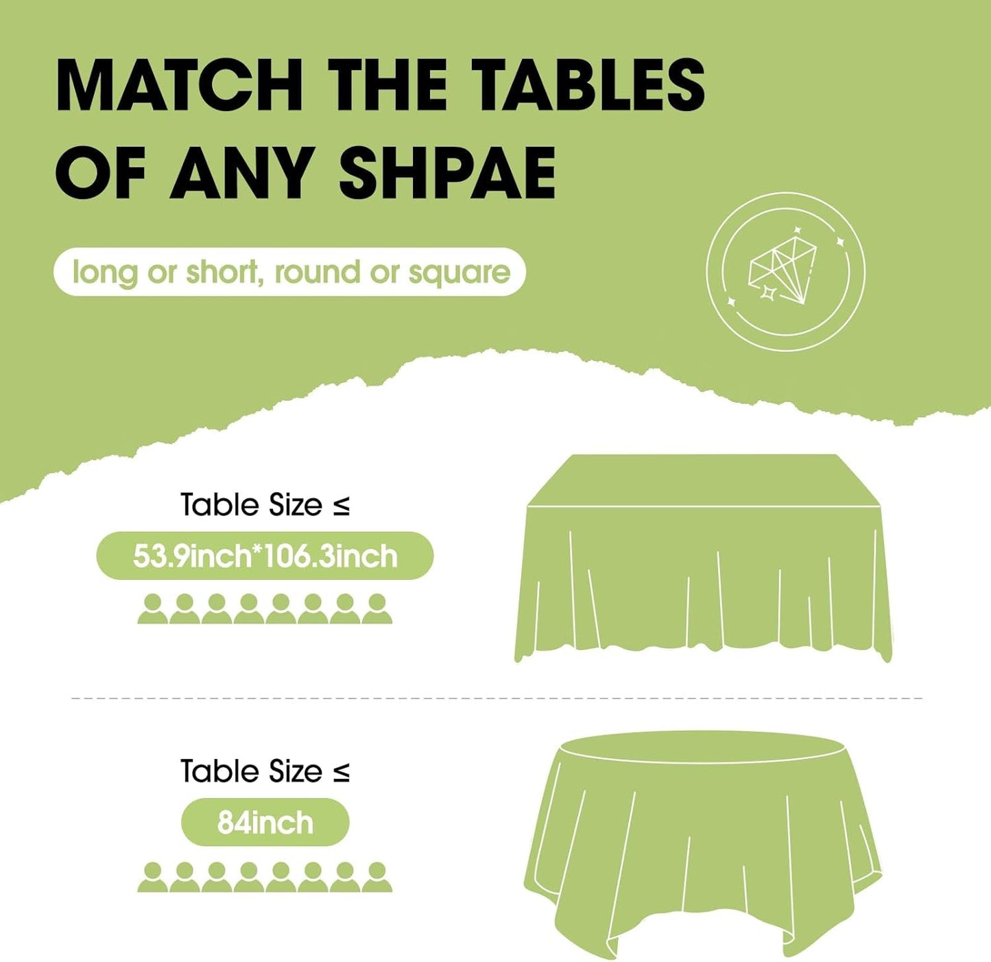 Pureegg Plastic Table Cloth Disposable 10 Pack, 84'' Round Table Cloths, Halloween Party, Thanksgiving Decorations, Harvest, Fall Tablecloths, Round Tables, Leakproof & Sturdy, Orange