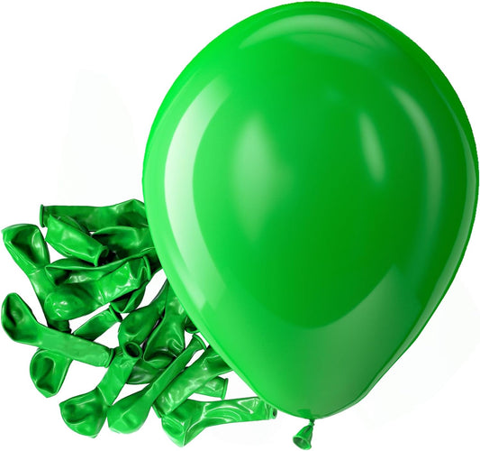 Bezente Green Balloons Latex Party Balloons - 150 Pack 5 inch Matte Small Light Green Helium Balloons for Birthday Bridal Shower Christmas Jungle Safari Theme Party Decorations