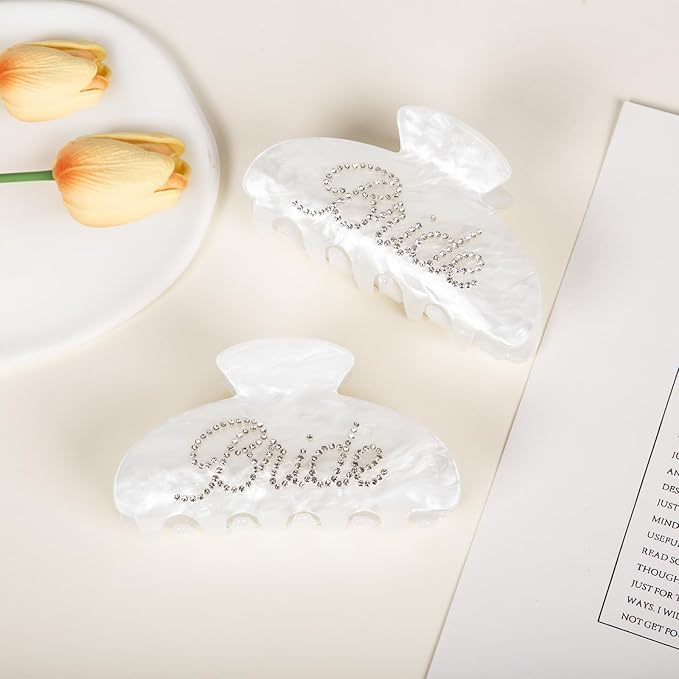 Bride Hair Claw Clip – Bride to Be Gifts, Bachelorette Party Accessories, Bridal Shower Gifts for Wedding