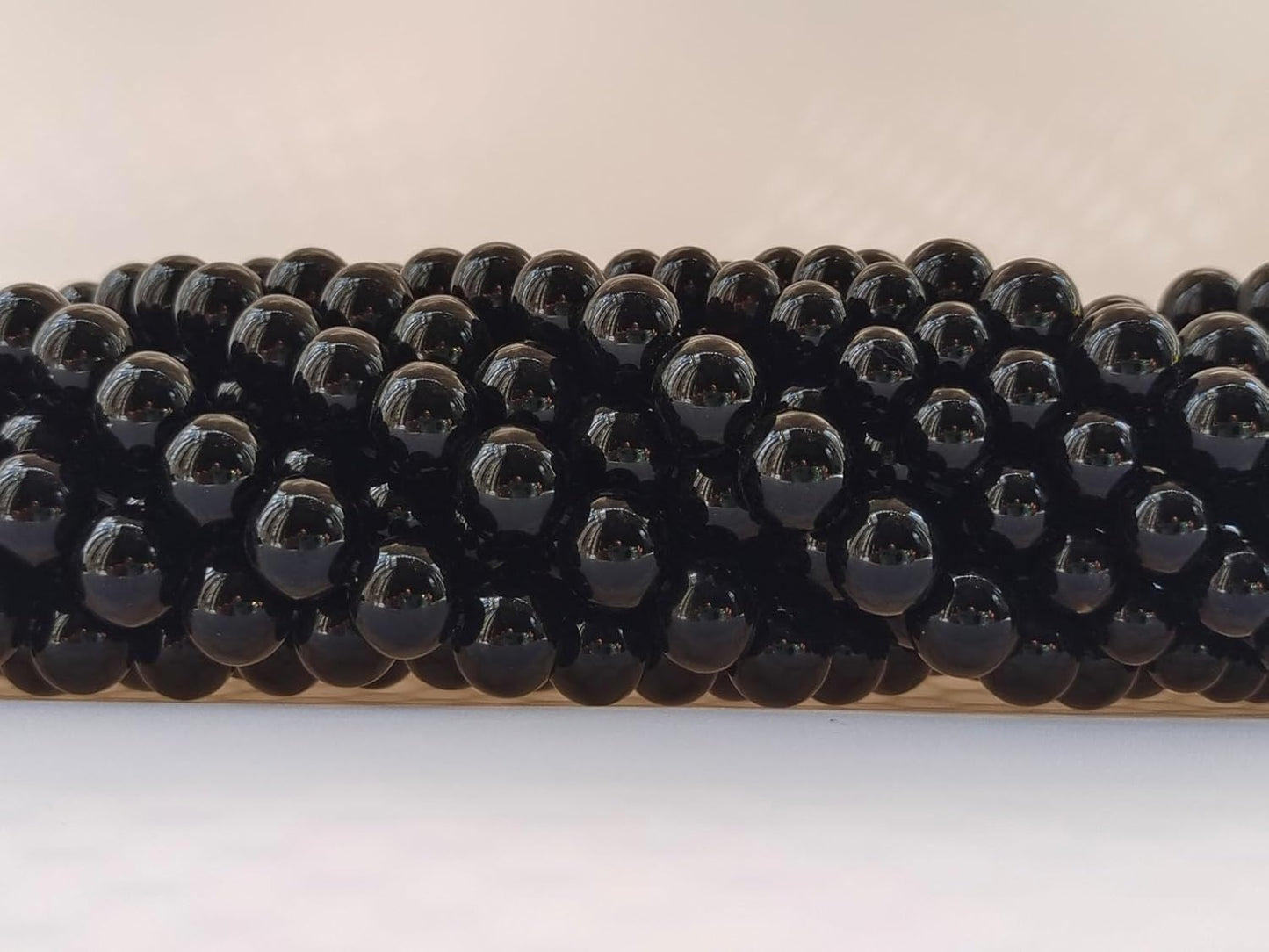 Stone Beads 6mm 140pcs Black Agate Beads Round Loose Gemstones Beads for Bracelet Necklace Jewelry Making (6mm, 60621 Black Agate)