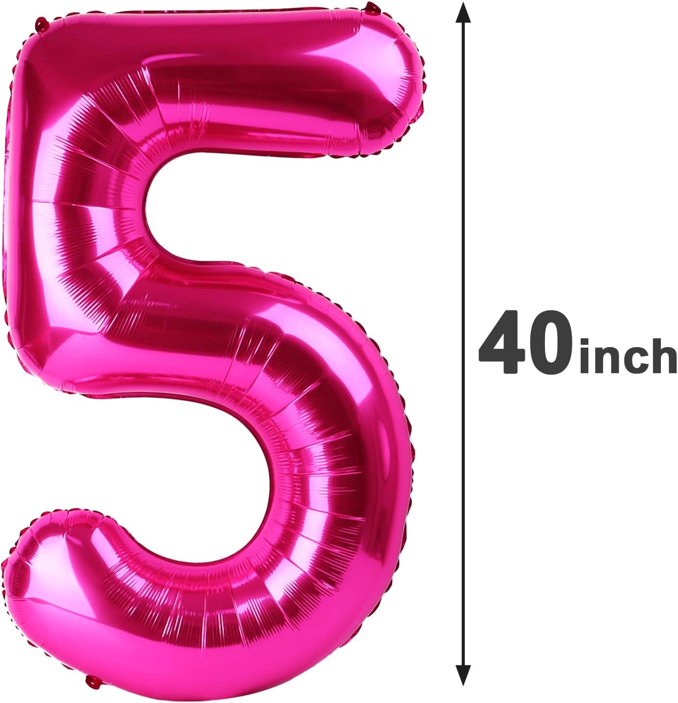 Hot Pink 40 Inch Large Number 25 Birthday Balloon, 25 25th Birthday Celebration Decorations, Foil Mylar Helium Number 25 Balloons Girl Boy Anniversary Party Supplies