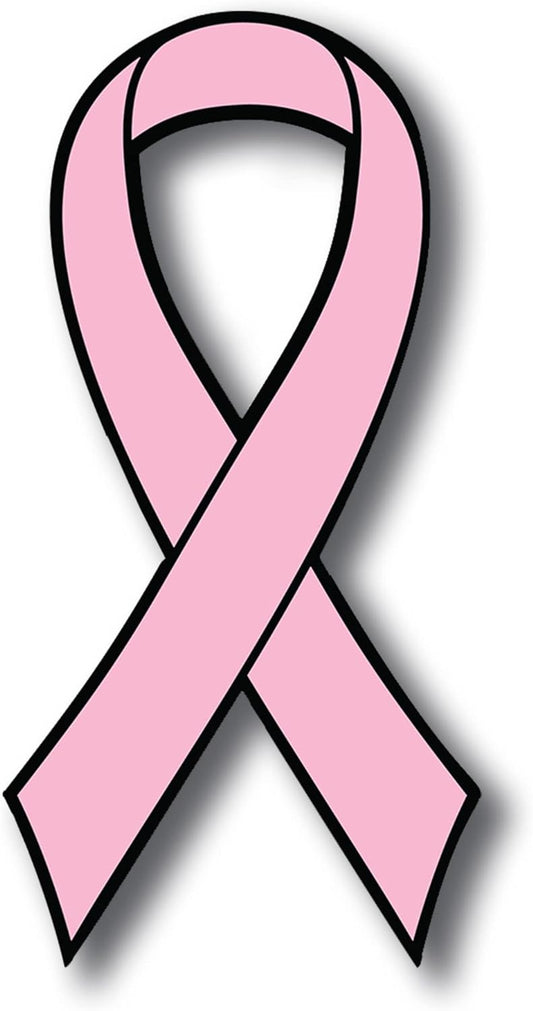 Magnet Me Up Support Breast Cancer Awareness Month, Pink Ribbon Magnet Decal, 3.5x7 Inches, Heavy Duty Automotive Magnet for Car Truck SUV, Any Magnetic Surface, Great Gift Idea, Crafted in USA