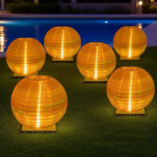 Floating Lanterns LED Pool Lights,IP68 Waterproof Pool Lights That Float ,13 Color Changes by Remote Control for Pool Decor,Outdoor Party,Wedding (2Pcs - 10 inches)