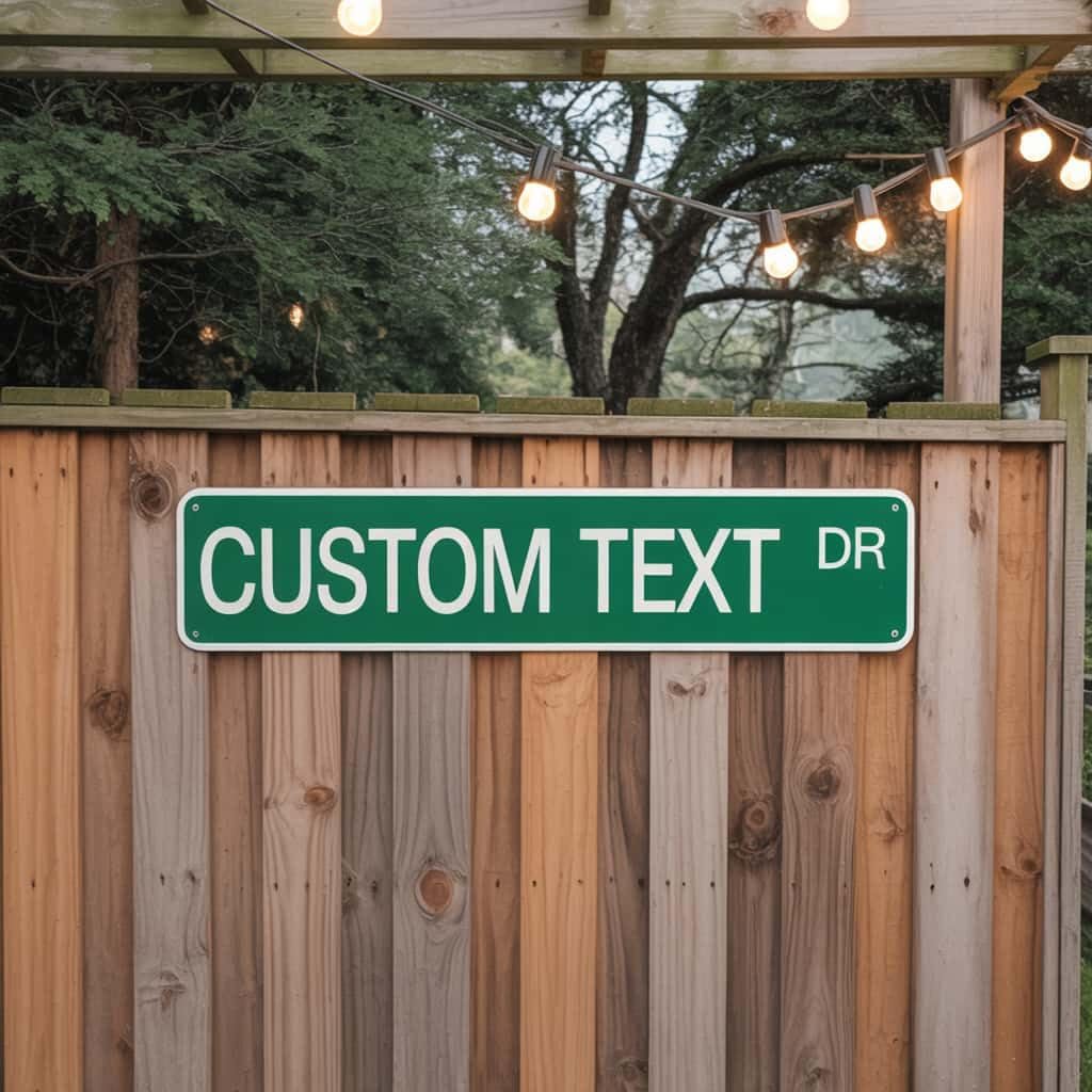 Custom Signs Metal, Personalized Reflective Street Signs for Outdoor, 4x18 Inches, Single/Double Sided, Fade Resistant .040 Aluminum, Ideal for Address, Parking