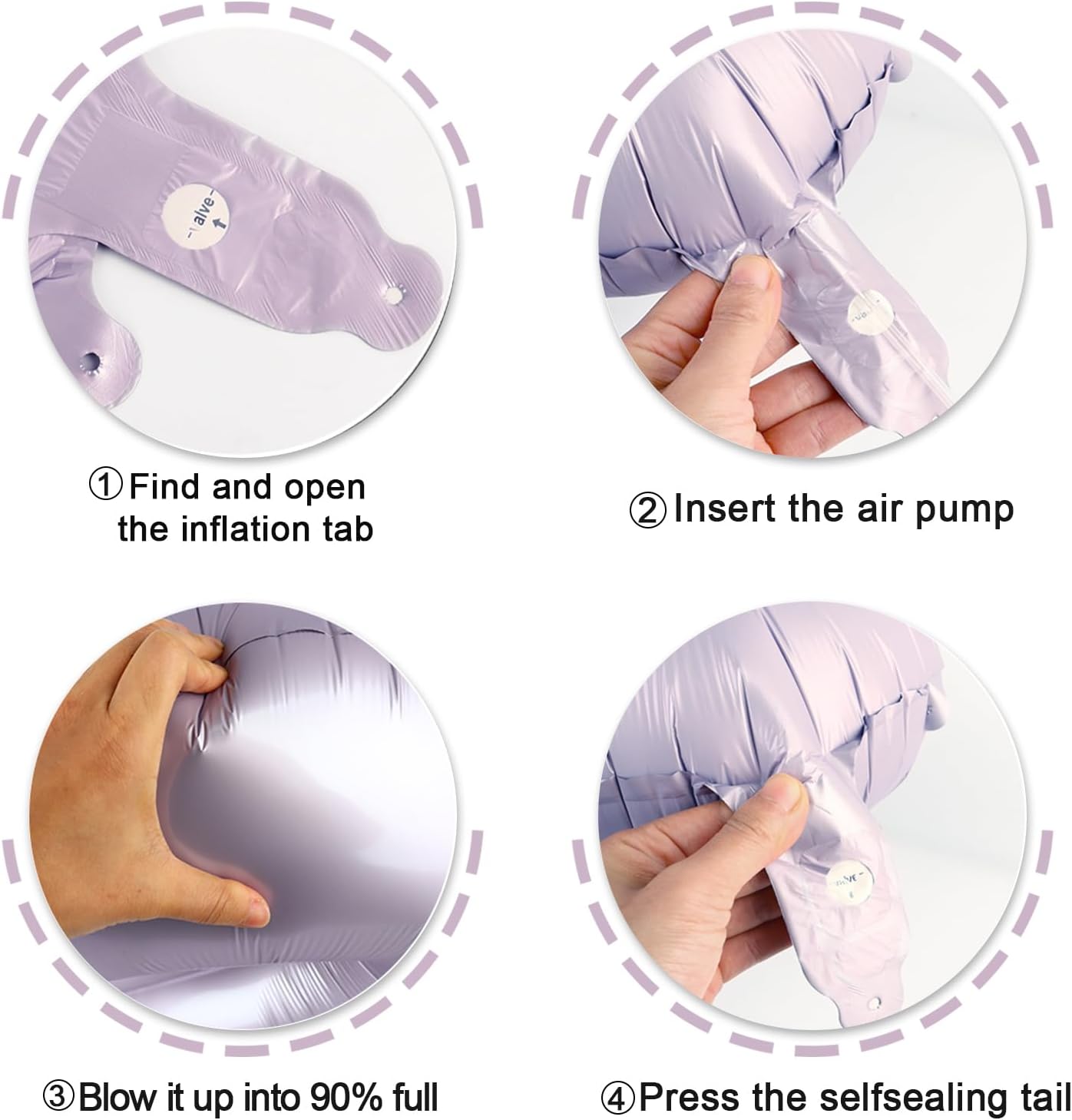 Lavender Helium Number Balloon 40 Inch, Giant Foil Lilac Number 0 Birthday Balloons, Large Numbers 10 20 30 40 50 60 70 80 90 100 2026, Party Celebration Supplies Decorations