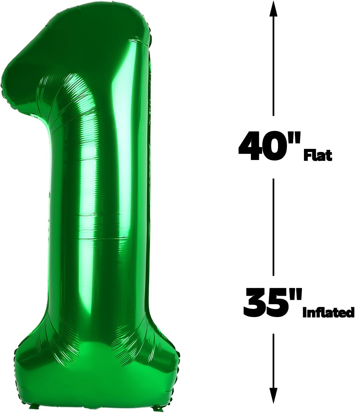 40 Inch Green 13 31 Large Number Balloon, 13 31 Green Birthday Party Decorations, Number 13 31 Foil Balloons for Anniversary Party Graduations Celebration Supplies