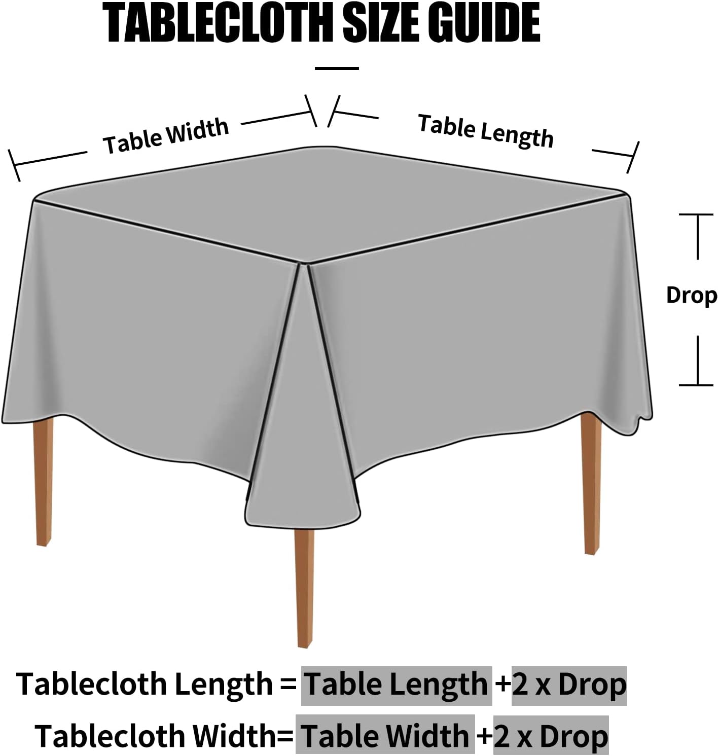 Smiry Square Table Cloth, Waterproof Heavy Duty Vinyl Tablecloths, Wipeable Washable Table Cover for Kitchen and Dining Room (Coffee, 54" X 54")
