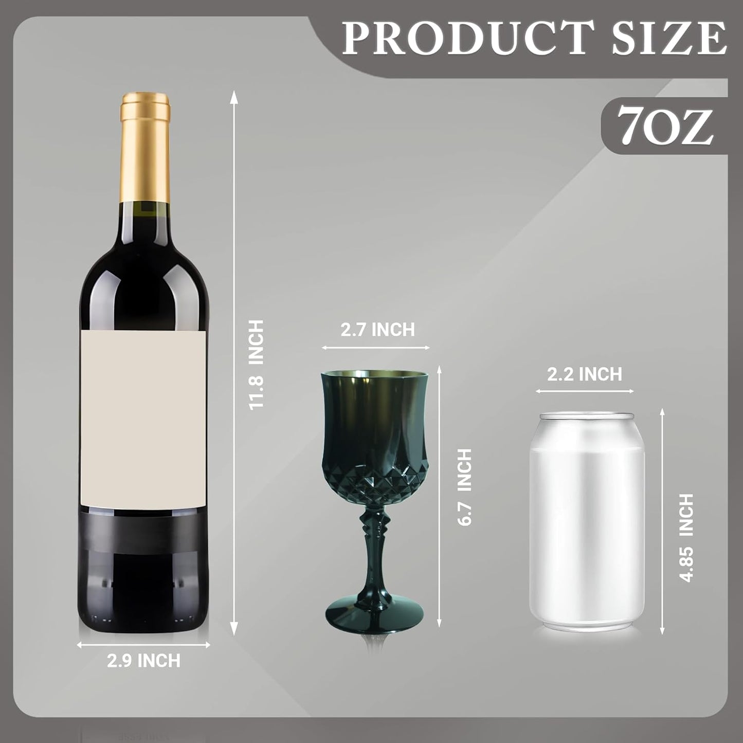 Plastic Wine Glasses，Plastic Goblets Vintage Style Cordial Drinking Glasses for Wedding Reception, Halloween Grand Event Party Supplies (12, Black)