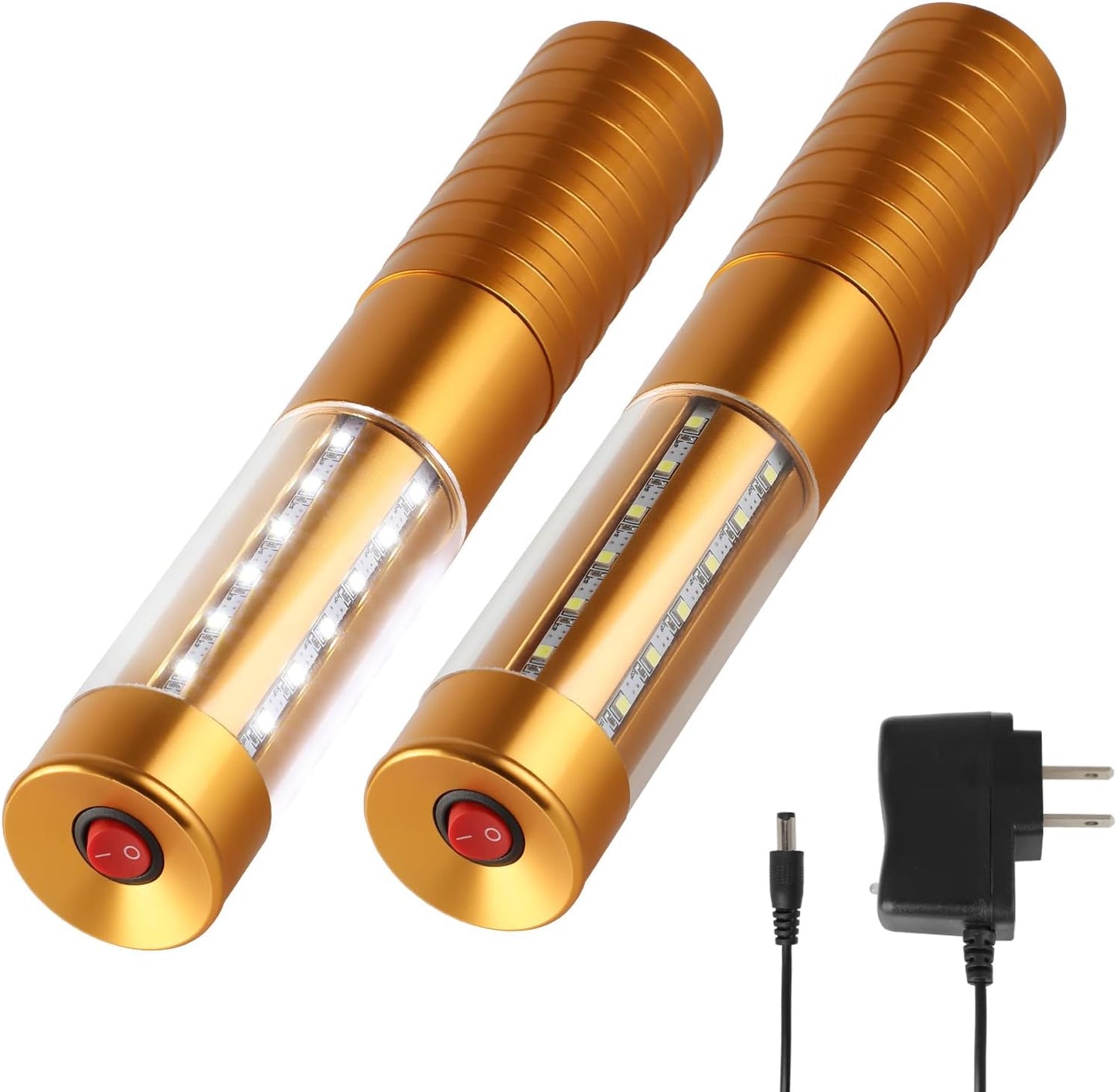 WILON Bottle Service Lights Rechargeable Bottle Service Sparklers Reusable Handheld Girl Lights LED Baton Strobe Light for Parties Bar Club Nightclub Birthday Weddings - 2 Pack