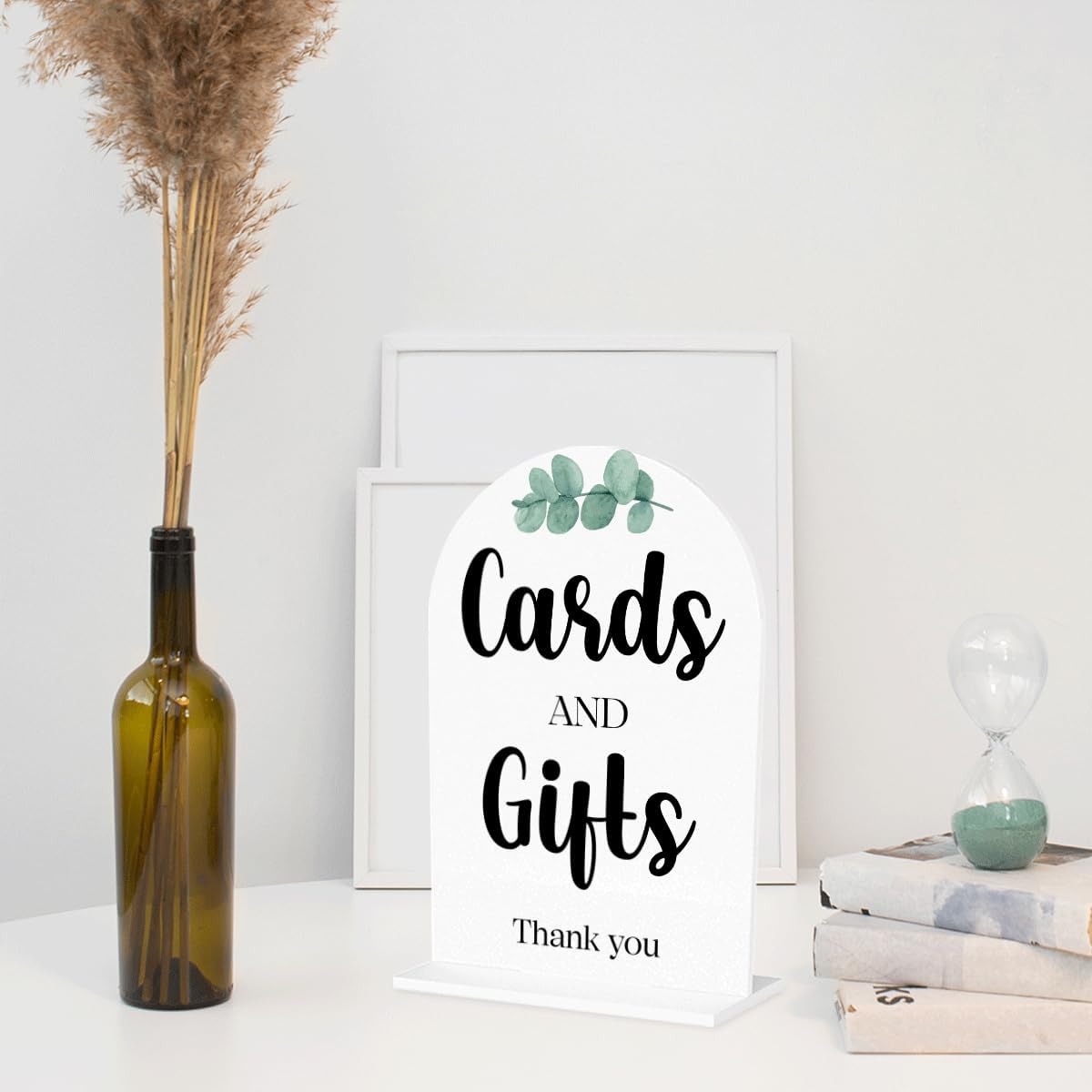 Cards and Gifts Sign for Wedding, Wedding Engagement Bridal Shower Baby Shower Decor for Reception Reception Party, Weddings Table White Acrylic Sign