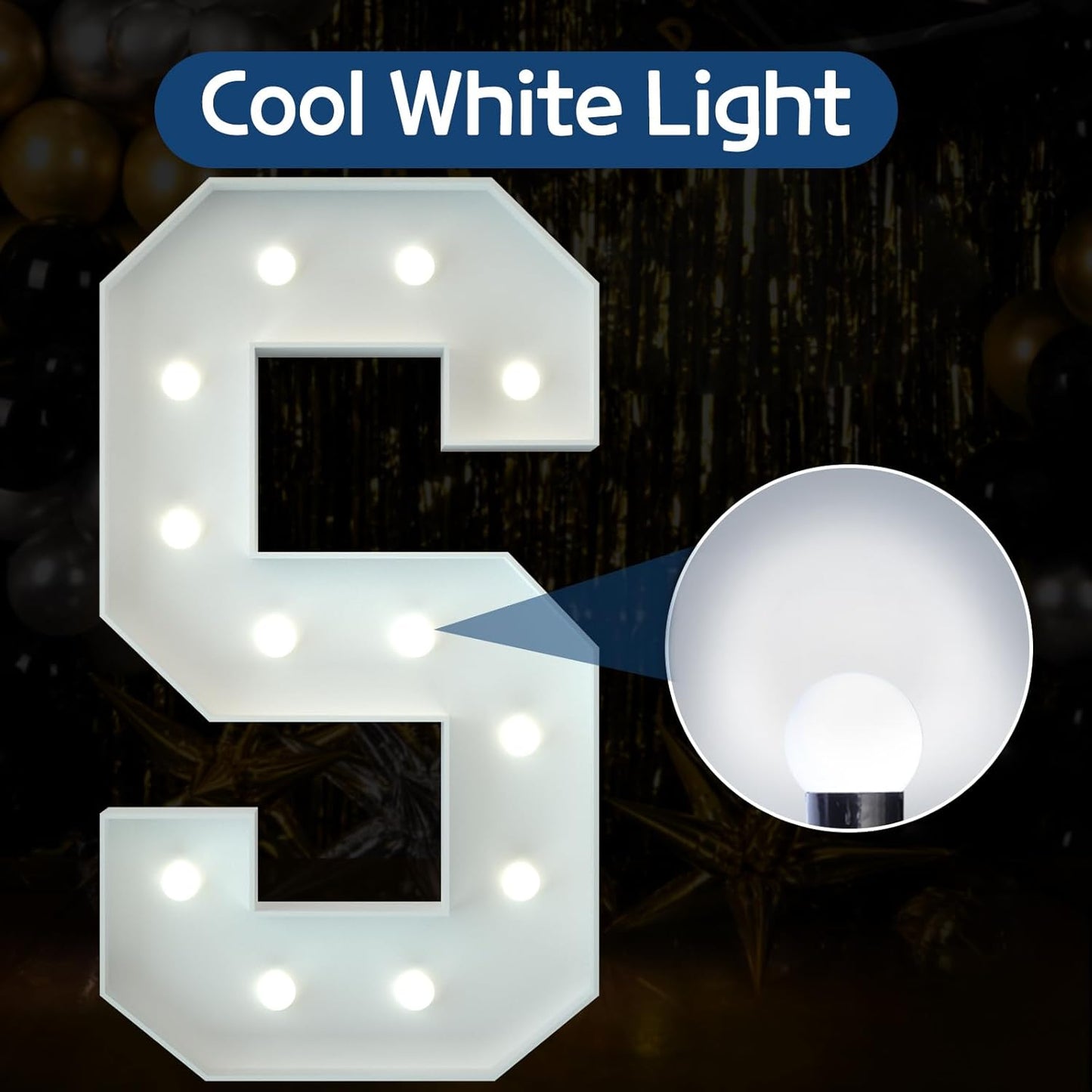 Marquee Letters 4 Feet Tall Large Light Up Letters Baby Shower Decorations Wedding Engagement Proposal White Party Decorations Mr and Mrs Sign Big Cardboard Backdrop S