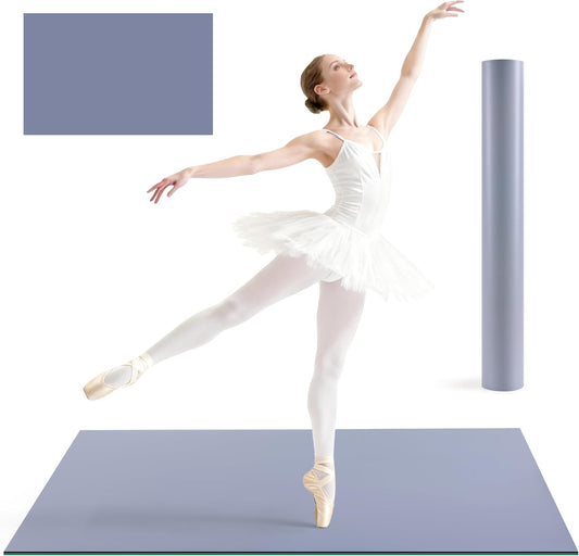 Dance Floor Mat Ballet Dance Floor Heavy-Duty 4MM PE Practice Floor for Ballet, Jazz, and Pop Portable and Non-Slip Dance Flooring for Adults and Kids