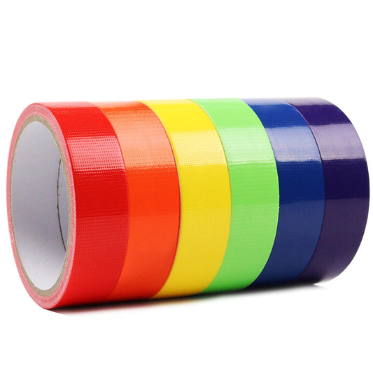 Colored Duct Tape - 1 Inch x 10 Yards per Rolls,Multi-Color Duct Tapes, Rainbow Colored Duct Tape Great for DIY Art Home School Office Assorted Colors
