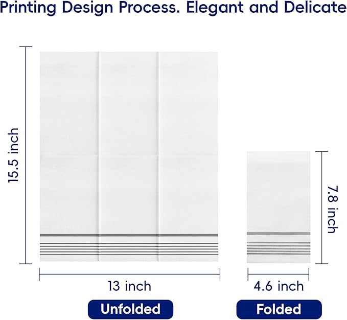 600 Pack Paper Napkins, Disposable Guest Towels Party Dinner Napkins Soft, Absorbent 3-Ply Hand Towels for Bathroom, Wedding and Events