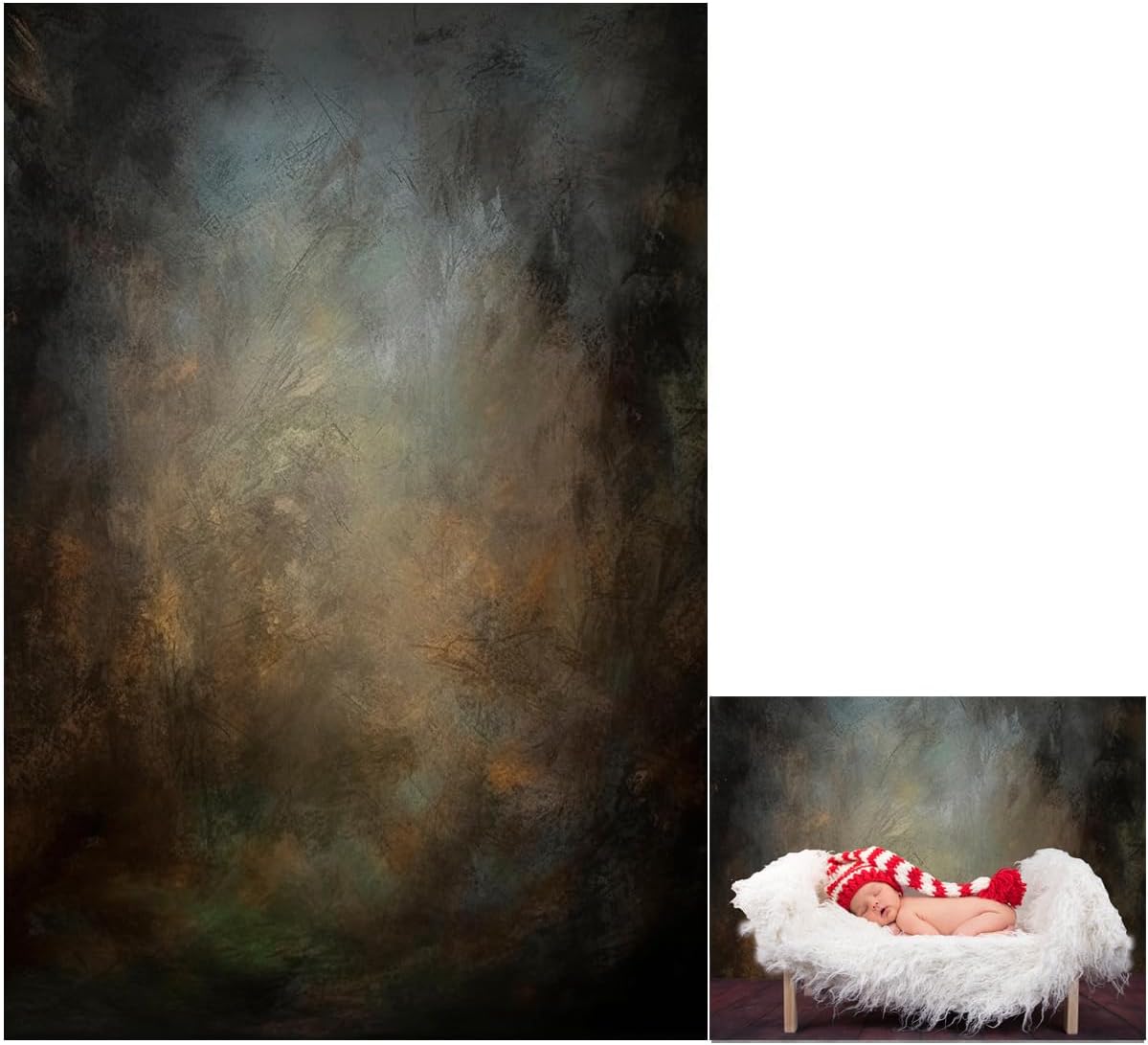 5x7ft Old Master Mottled Portrait Photography Backdrops Abstract Rust Spots Backdrop Background for Photoshoot